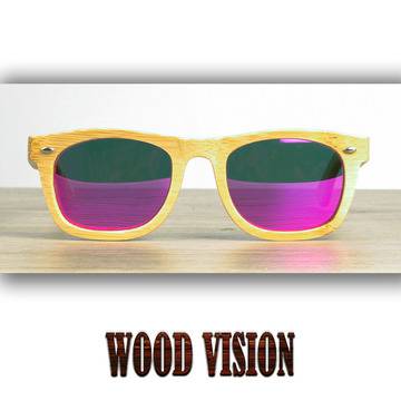 Дървени слънчеви очила Polarized с огледални стъкла – Wood Vision