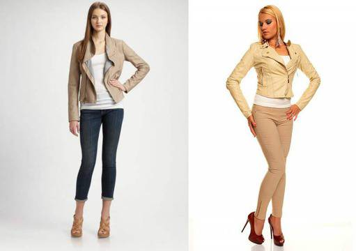 Бежово кожено яке, с какво да съчетая светло бежово кожено яке?