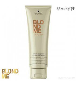 Schwarzkopf BlondMe Keratin Restore Blonde Shampoo Кератинов шампоан за руса коса 250ml