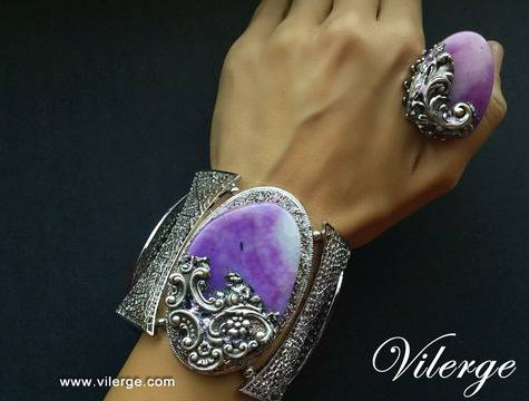 Винтидж гривни, колиета, пръстени и бижута с естествен камък женски Коледен подарък