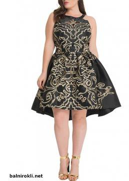 Асиметрична Черна Официална Рокля Сатен Макси Размери