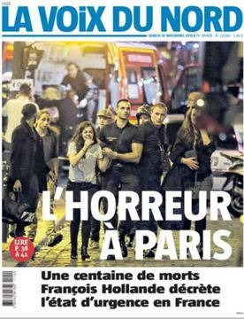 Вестници и списания: Първите страници на френските вестници