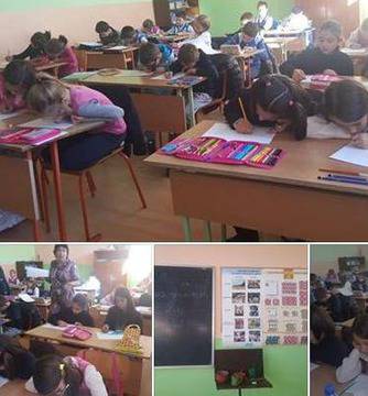 Малчугани, от ОУ „Никола Парапунов“, показаха, че могат да „Рисуват не само с ръка, но и с чувство“