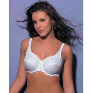 100D, дизайнерски памучен сутиен голям размер с банел, мека чашка, марка Berlei, бял