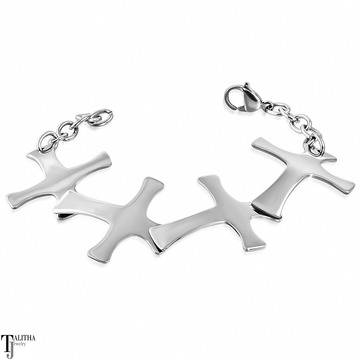 Уникална Дамска гривна с Кръстове!