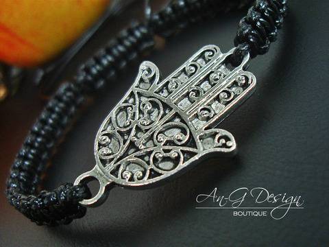 Елегантна Шамбала Black Hamsa