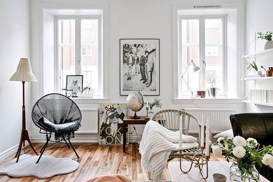 Страхотен малък апартамент в скандинавски стил