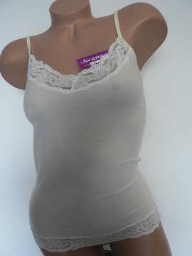 Малена – магазин за дамски вълнени потници M L XL вълнено бельо шампанско вълнен потник тънки презрамки 160-3 вълнен потник