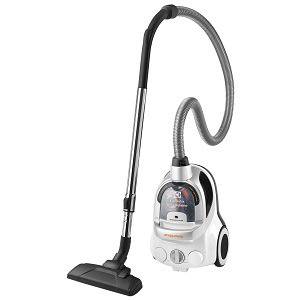 Прахосмукачка без торба Electrolux ErgoEasy ZTF7610EL, 2 л, Телескопична хромирана тръба, 1550 W, Филтър HEPA, Бяла