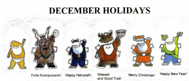 Езически празници през декември