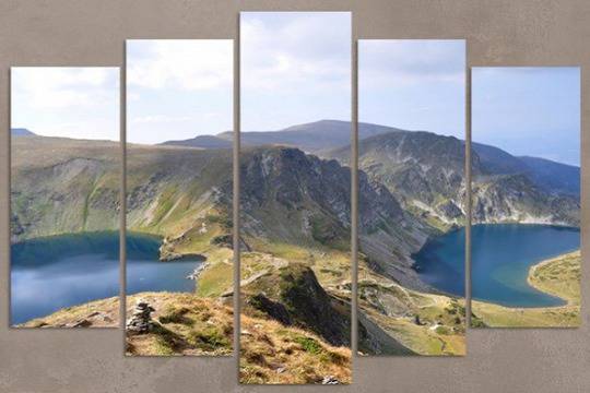 Декоративно пано за стена с изглед от Рилските езера VH-574