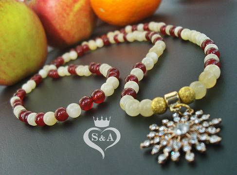 Ефектно Дамско Колие Crystal Sun