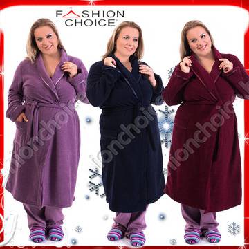 Уютен макси халат от хавлиена материя в три цвята