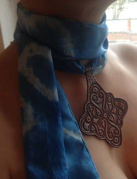 Ръчно Гравирано Кожено Колие С Келтски Орнаменти от Рейхан Халид – Hand Engraved Leather Necklace With Celtic Ornaments by…