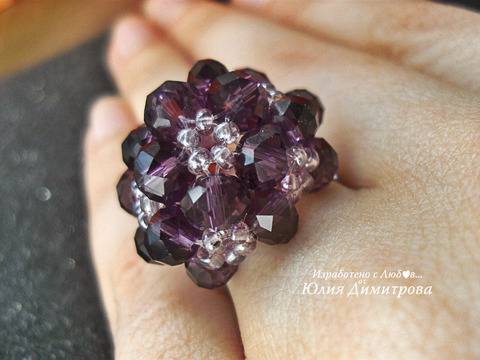 Кристално Бижу Пръстен Tsvetnitsa