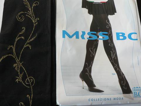 Малена – магазин за фигурални чорапогащници Calze BC zlatisti figuralni chorapogashti Flea фигурален чорапогащник