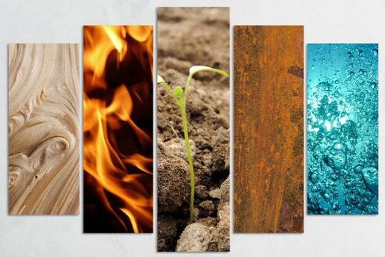 Декоративно пано за стена с петте елемента VH-598