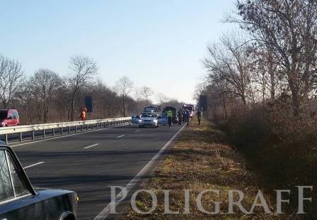 Катастрофа затвори пътя Бургас - Созопол