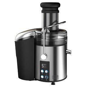 Сокоизстисквачка за плодове и зеленчуци StarLight DPJ-800W, 800 W, Съд за сок 2 л, Тръба 75 мм, 5 скорости, Дигитален…