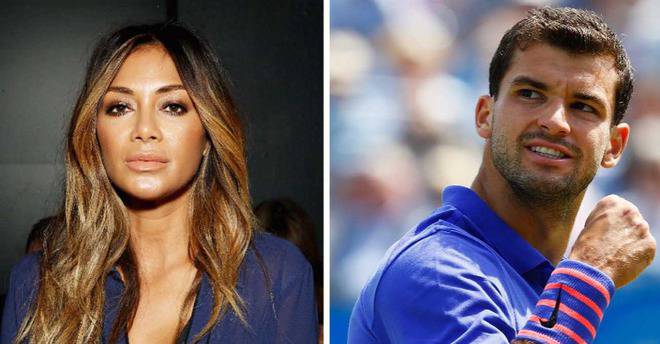 Никол Шерзингер е заснета да целува Григор Димитров (снимки)