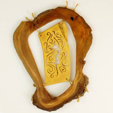 Дървено пано за стена „Фея“