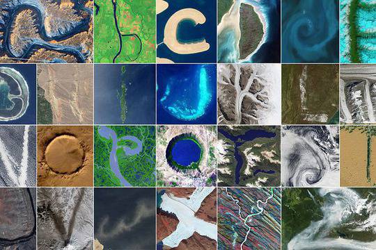 Азбучни пейзажи от Космоса