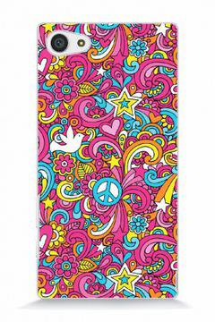 Заден предпазен капак за Sony Xperia Z5 Compact Абстрактен Пацифик