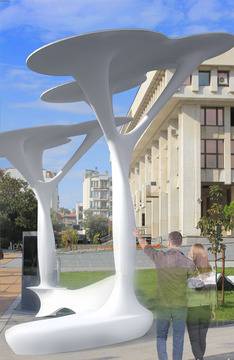 Бургазлии зареждат телефони и инвалидни колички чрез соларни дървета на пл. „Тройката“