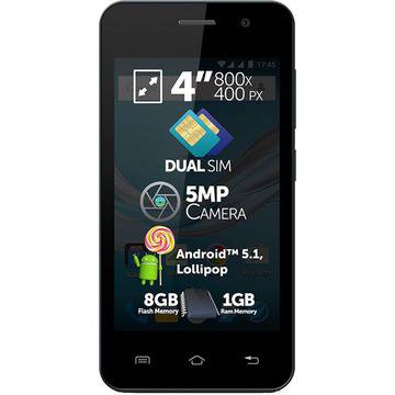 Смартфон Allview A5 Easy, Dual SIM, 8GB, Черен