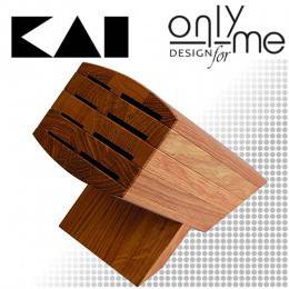 Дървена стойка за 8 броя ножове KAI 6600-BN