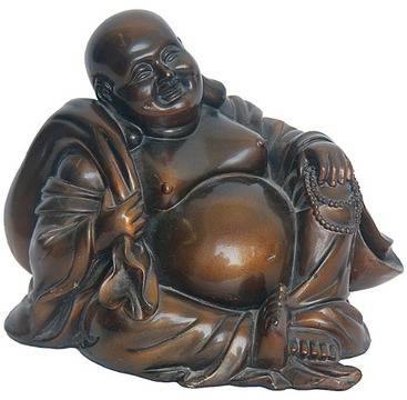 Фън Шуй фигура. Статуетка от полирезин на Хотей смеещ се Буда – 13 х 13 см.