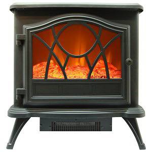 Ел. камина Serreno S03, 1800 W, 2 Нива на мощност, Функция за отопление и имитация на огън, Лампа Led, Дистанционно устройство