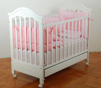 Детско дървено легло Lux – бял цвят