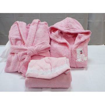 Розов халат