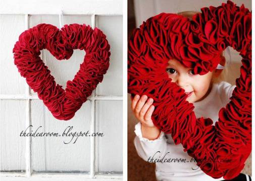 15 DIY идеи за романтични венци за Св. Валентин