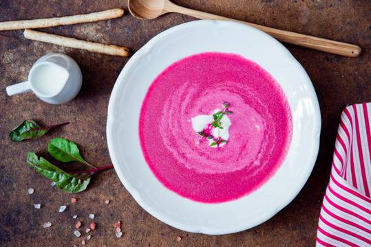 Рецепта за червена супа от цвекло и соево мляко – Био магазин Bio Drink