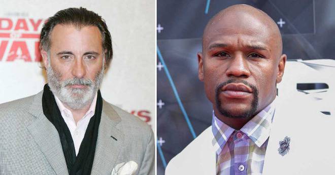 Флойд Мейуедър прережда Анди Гарсия за мач на Лейкърс (Видео)