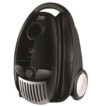 Прахосмукачка с торба Beko BKS1430C, 3 л, Метална телескопична тръба, 1200 W, Микрофилтър, Сива