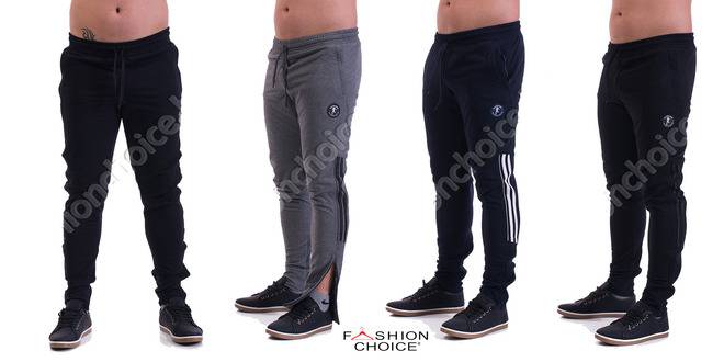 Спортно мъжко долнище в три цвята с джобчета