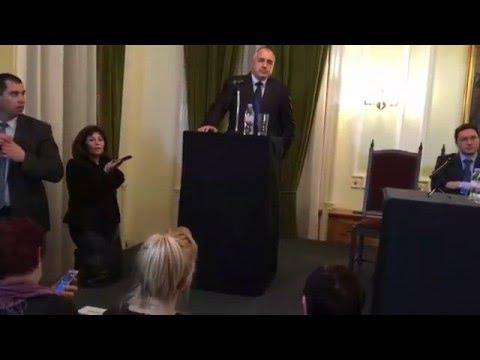 Среща на премиера Борисов с български емигранти в Лондон.