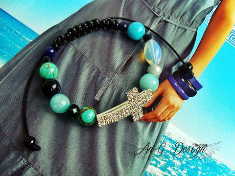 Модерна Дамска Гривна Blue Summer