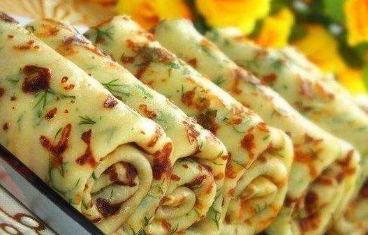 Здравословни солени палачинки със зеленчуци