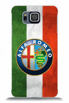 Заден предпазен капак за Samsung Galaxy Alpha G850 Alfa Romeo лого италиански флаг