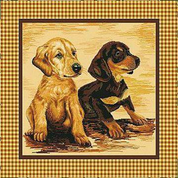 Декоративна възглавница `Кучета` 45 х 45 см