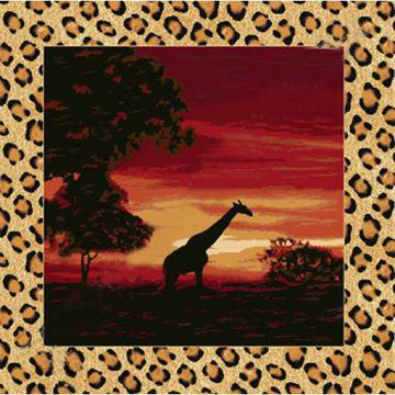 Калъфка жираф в саваната