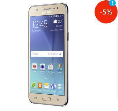 Смартфон Samsung Galaxy J5, Dual Sim, 8GB, Златист