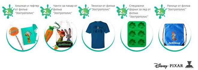 Конкурси всякакви: Спечелете раници, тениски, чанти и други награди от “Зоотрополис”