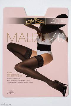 Малена – магазин за женски чорапи със силикон OMSA ОМСА дълги чорапи над коляно Malizia 40 DEN чорапи със силикон