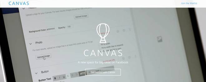 Facebook анонсираха интерактивни реклами на цял екран, наречени Canvas