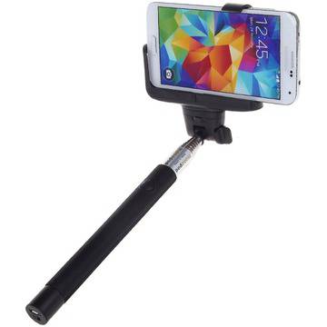 Селфи стик Serioux SRXA-Z07-5BLT, Телескопична дръжка, Bluetooth, Черна